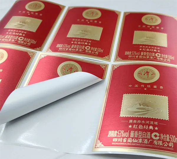 White Liquor Bottle Labels