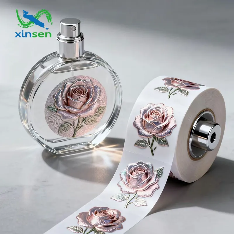 Parfümös üveg vízálló címke